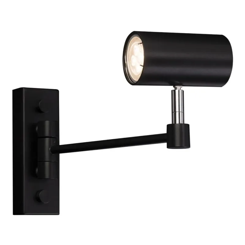 Shilo - Nástěnná lampička 1xGU10/15W/230V černá Pouze Dnes
