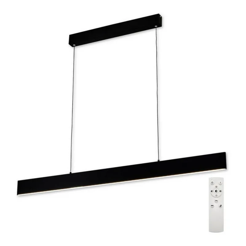 Top Light - LED Stmívatelný lustr na lanku LINE LED/30W/230V černá + dálkové ovládání Cenový Hit