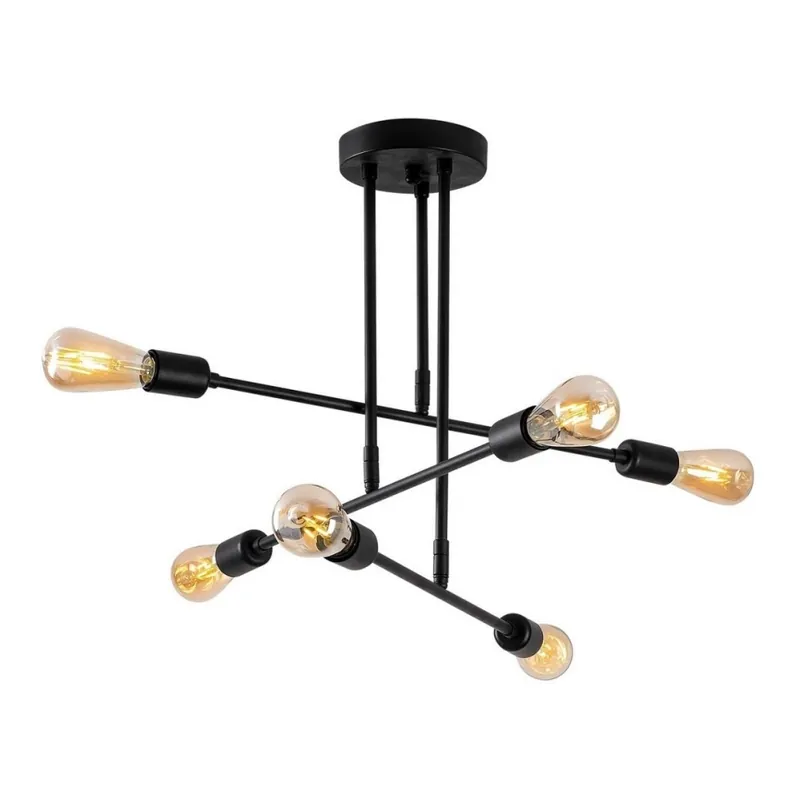 Lustr na tyči FLOWER 6xE27/40W/230V Speciální Cena
