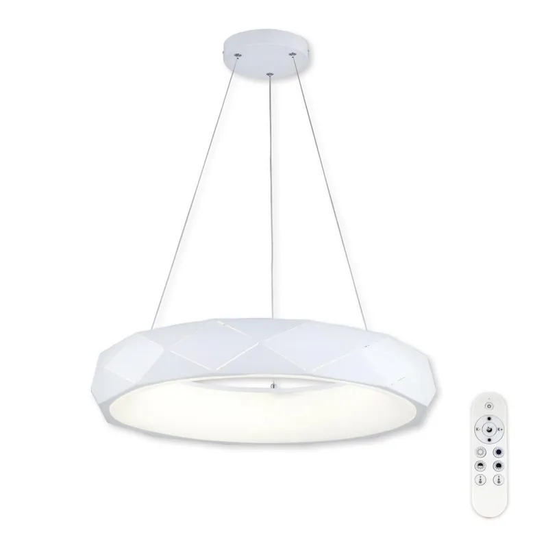 Super Cena Top Light - LED Stmívatelný lustr na lanku APOLO LED/45W/230V bílá + dálkové ovládání
