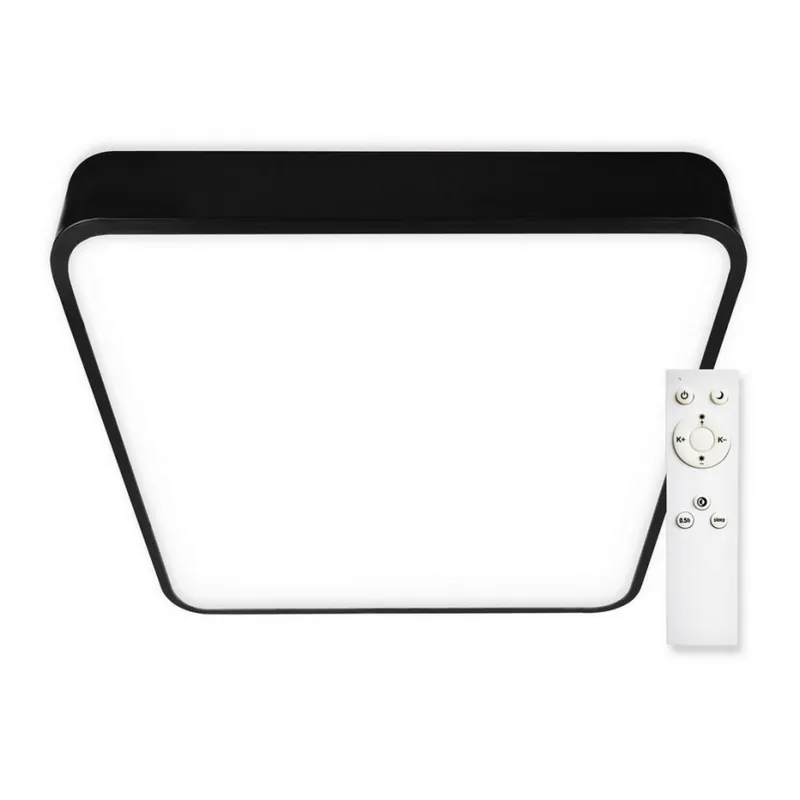 Top Light - LED Stmívatelné stropní svítidlo METAL LED/51W/230V hranatý černá + dálkové ovládání Rychlé Dodání