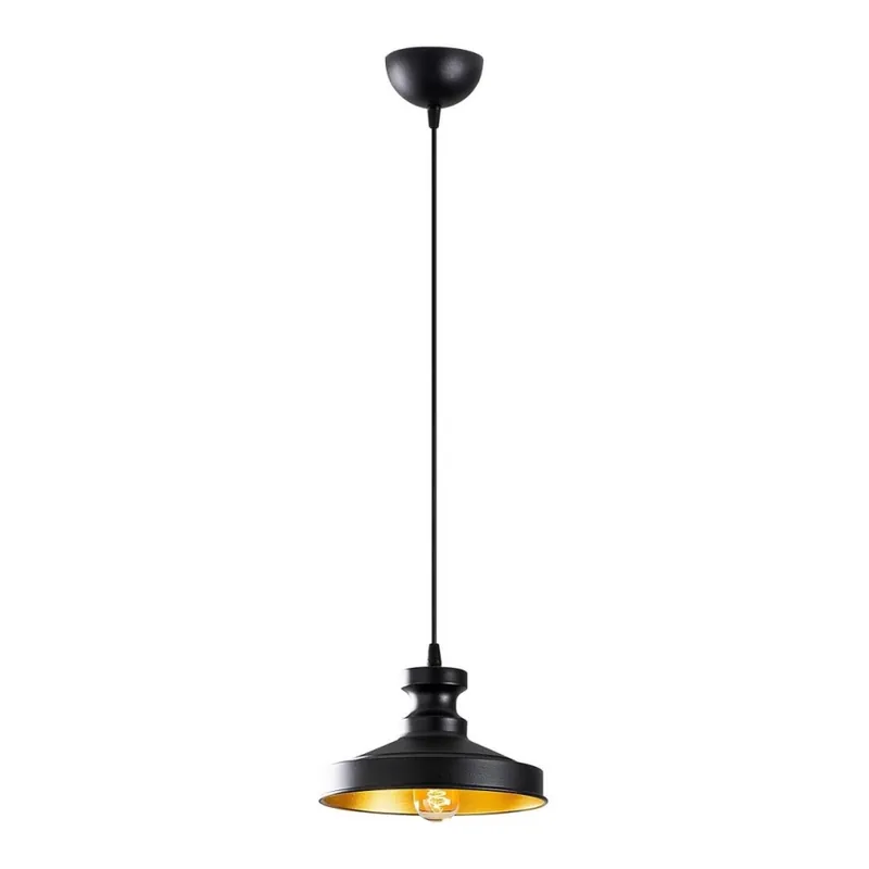 Časově Omezené Lustr na lanku BERCESTE 1xE27/40W/230V černá