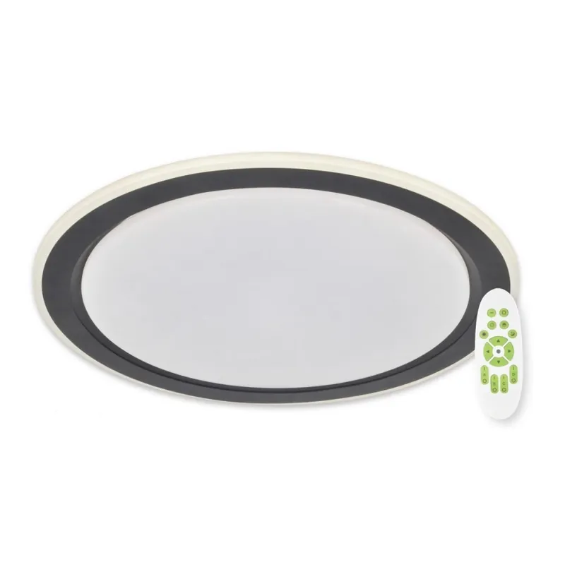 Super Cena Top Light - LED Stmívatelné stropní svítidlo NORMAN LED/60W/230V pr. 49 cm černá + dálkové ovládání