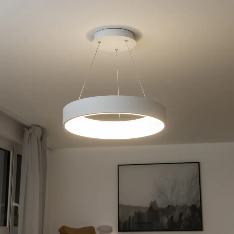 Brilagi - LED Stmívatelný lustr na lanku FALCON LED/40W/230V 3000-6500K pr. 45 cm bílá + dálkové ovládání Poslední Šance