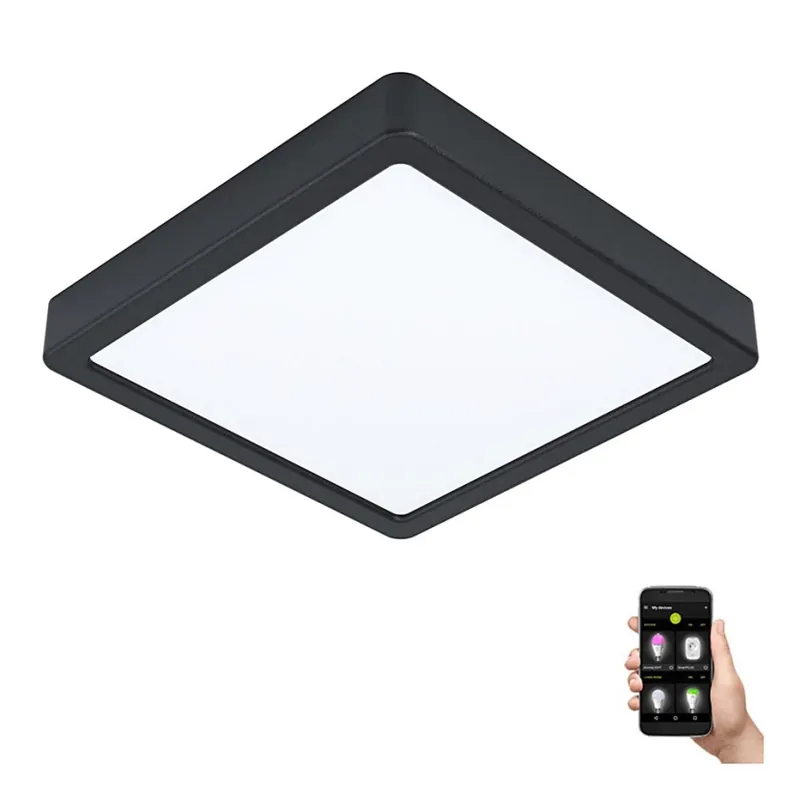 Oblíbený Eglo - LED Stmívatelné koupelnové stropní svítidlo LED/16,5W/230V IP44 ZigBee 21x21 cm