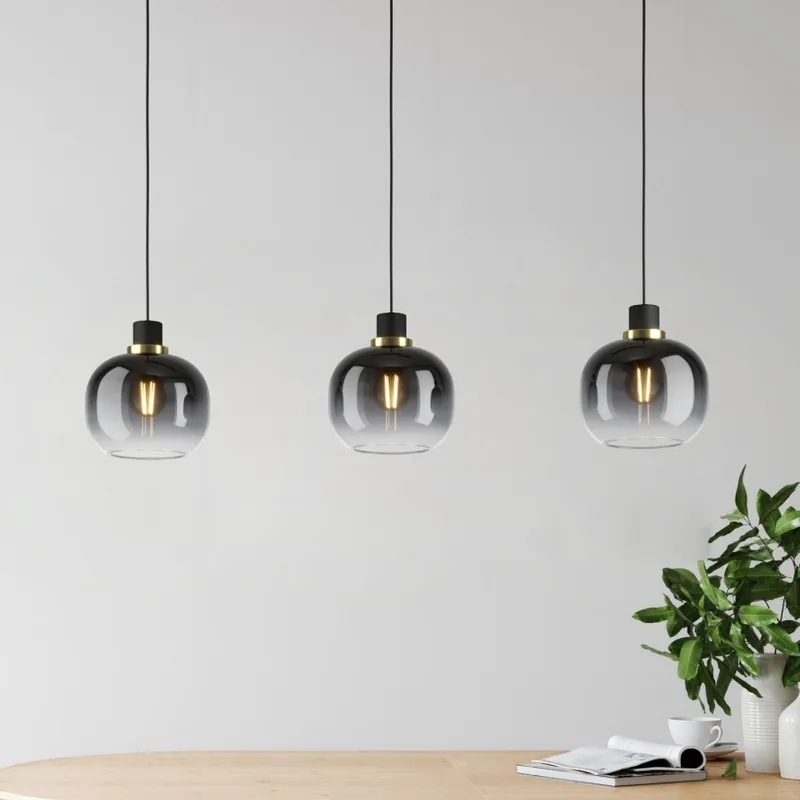 Must-Have Eglo - Lustr na lanku 3xE27/40W/230V šedá