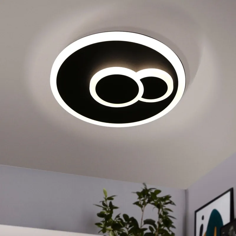 Eglo - LED Stropní svítidlo LED/7,8W/230V pr. 20 cm černá Koupit Online