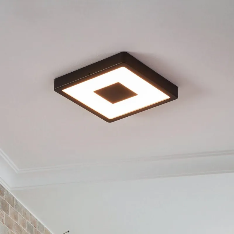 Časově Omezené Eglo - LED Venkovní stropní svítidlo LED/17W/230V IP44 černá
