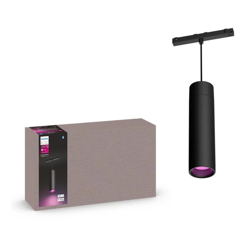 Značkový Philips - LED RGB Stmívatelný lustr na lanku do lištového systému Hue PERIFO LED RGB/5,2W/24V 2000-6500K