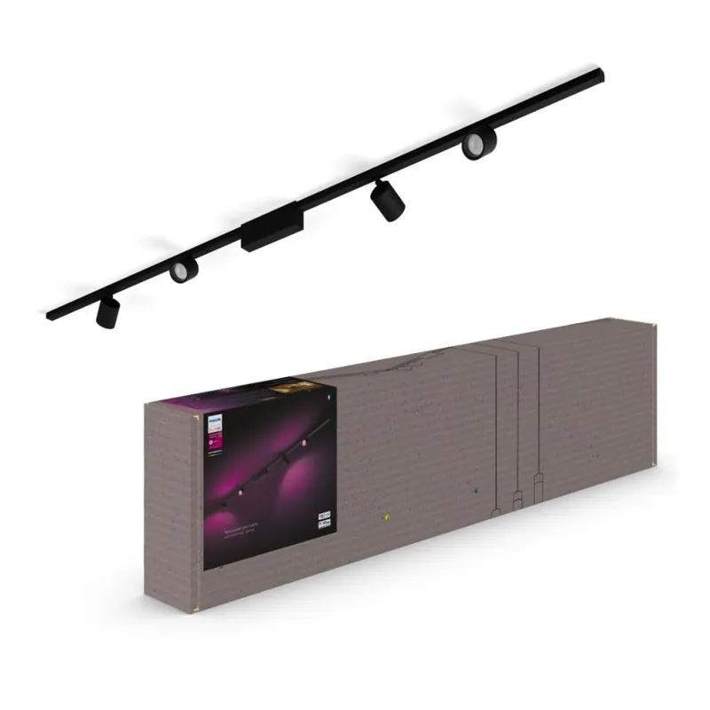 Akční Nabídka Philips - SADA 4xLED RGB Stmívatelné bodové svítidlo do lištového systému Hue PERIFO LED/20,8W/230V 2000-6500K
