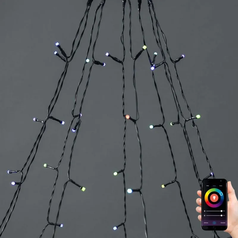LED RGB závěs 240xLED/11 funkcí 8m IP65 Wi-Fi Tuya Vrácení Zdarma