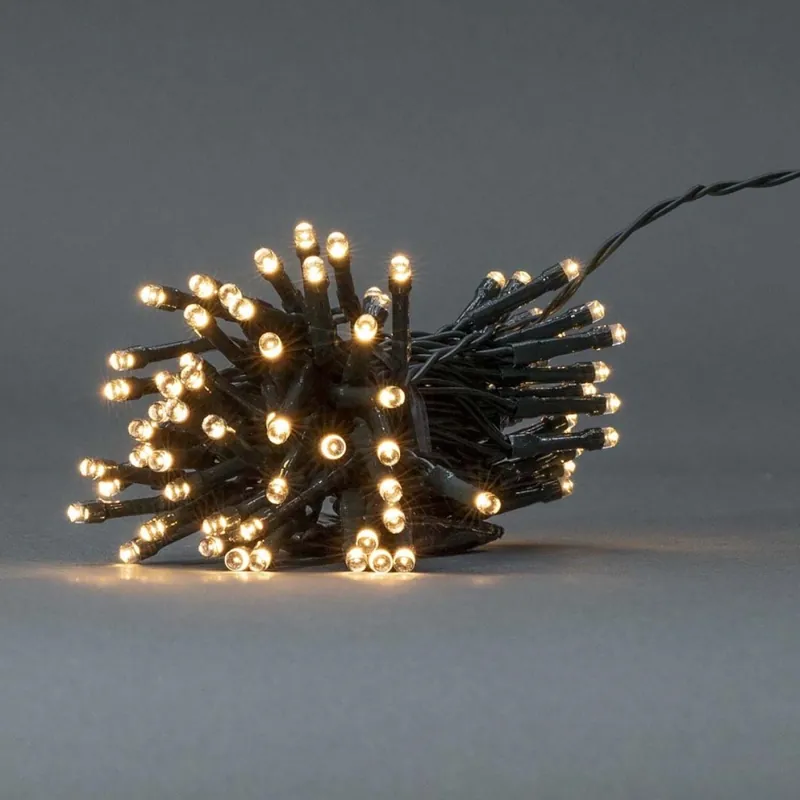 LED venkovní řetěz 48xLED/7 funkcí/3xAA 4,1m IP44 teplá bílá Sleva