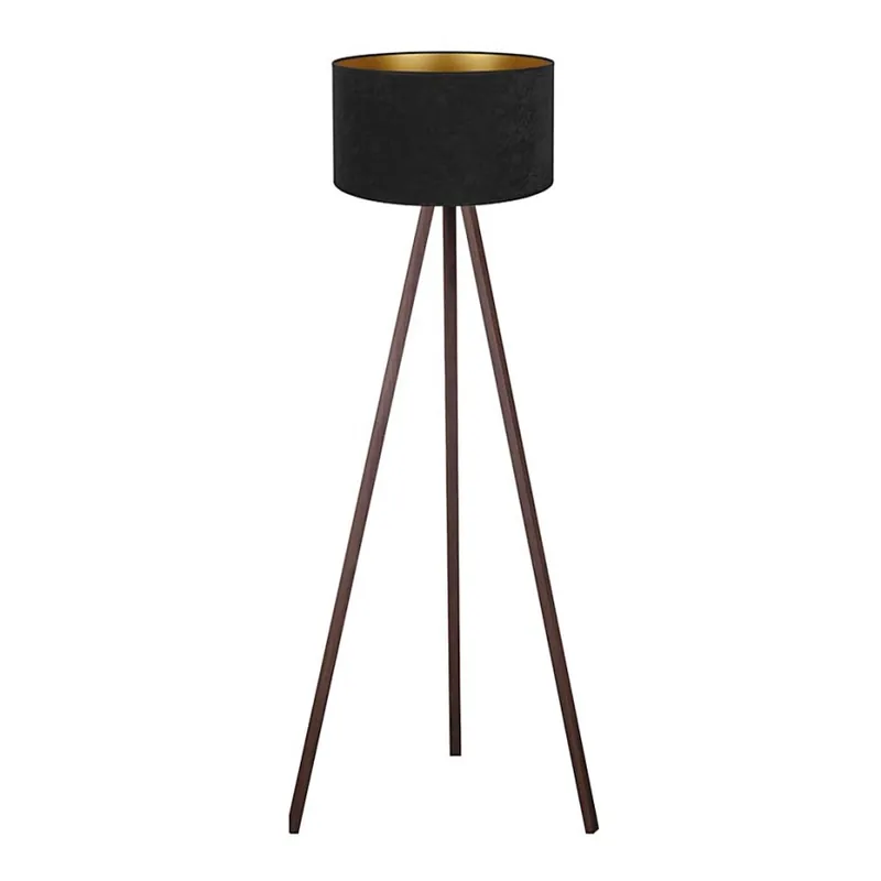 Poslední Šance Brilagi - Stojací lampa VELVET 1xE27/60W/230V hnědá/černá