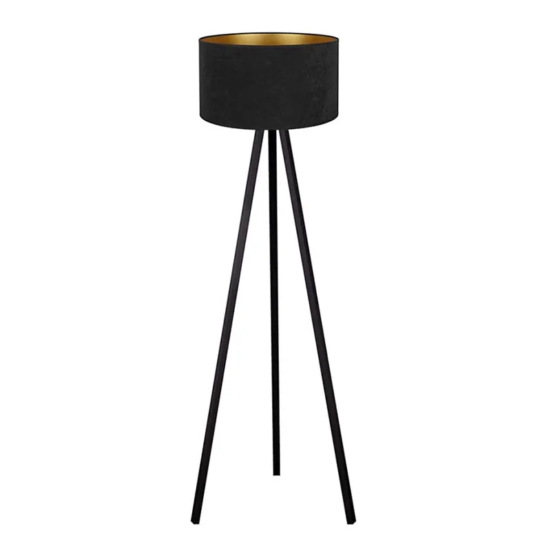 Cenová Bomba Brilagi - Stojací lampa VELVET 1xE27/60W/230V černá/wenge