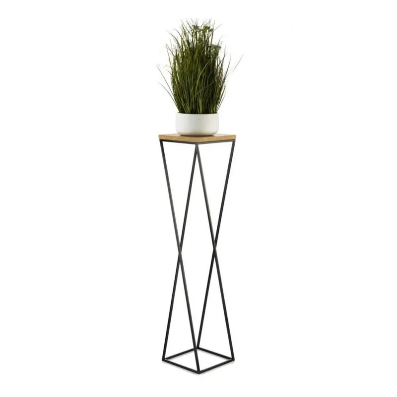 Stojan na květiny LOFT 100x24 cm černá/hnědá Top Prodej