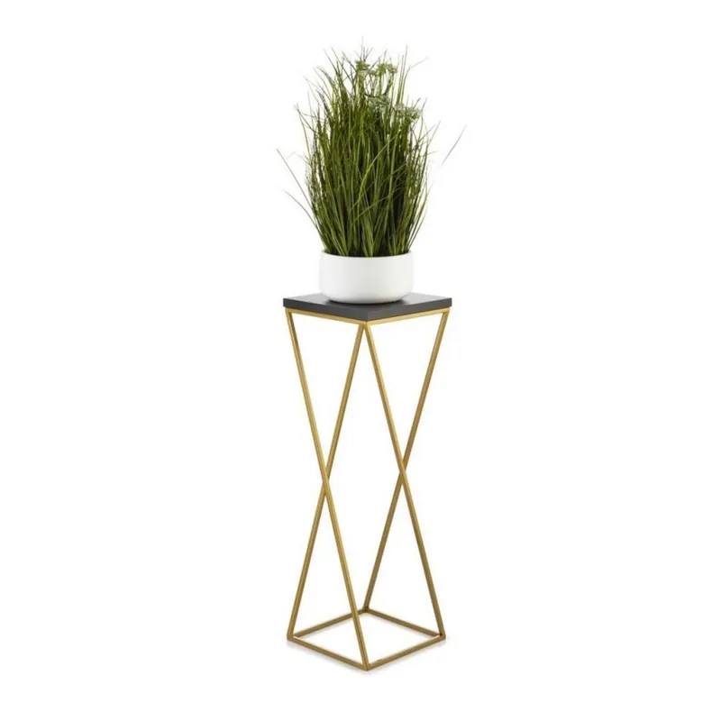 Stojan na květiny LOFT 70x24 cm zlatá/černá Vysoce Kvalitní