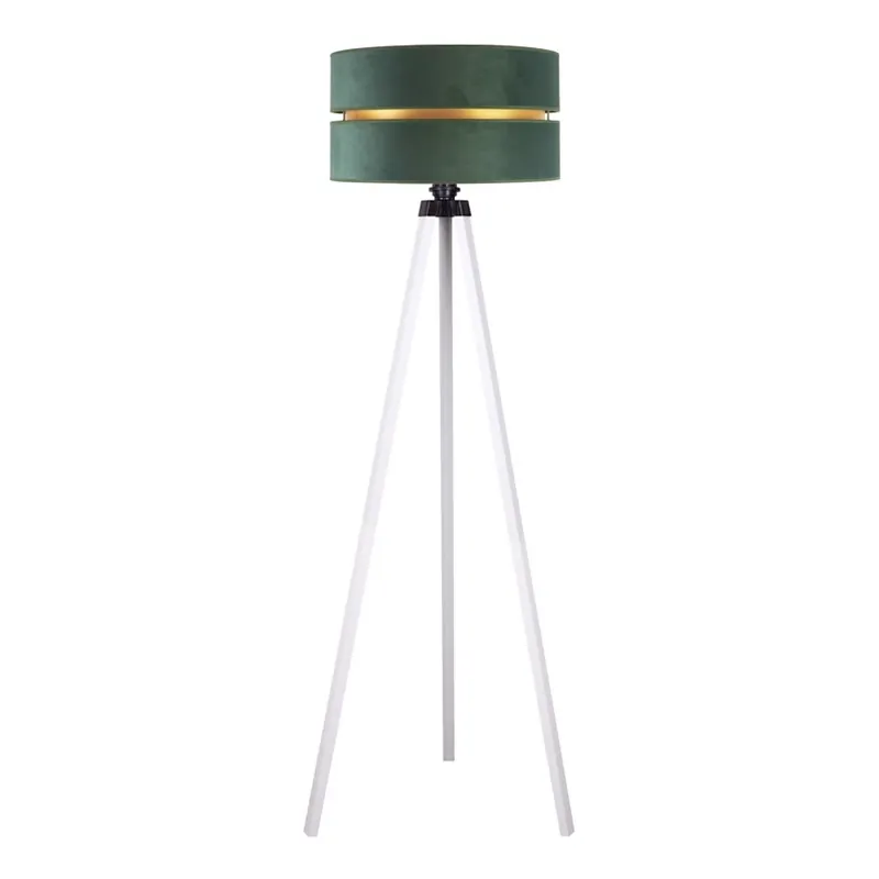 Duolla - Stojací lampa DUO 1xE27/60W/230V pr. 44 cm zelená/bílá Cenová Bomba