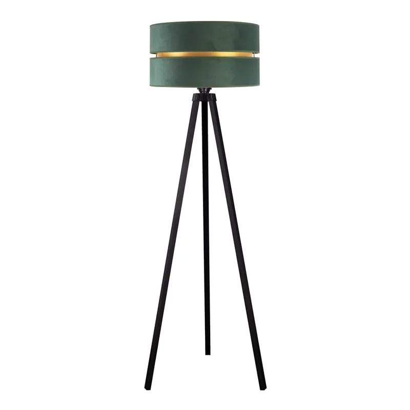 Jen Po Omezenou Doba Duolla - Stojací lampa DUO 1xE27/60W/230V pr. 44 cm zelená/wenge