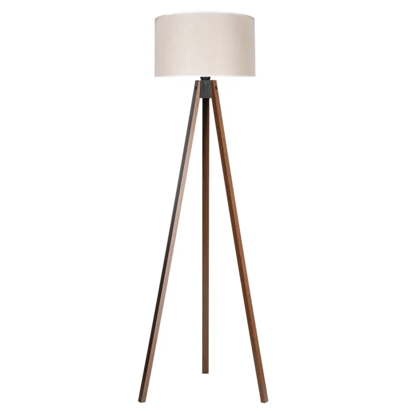 Duolla - Stojací lampa 1xE27/60W/230V pr. 44 cm krémová/wenge Speciální Cena