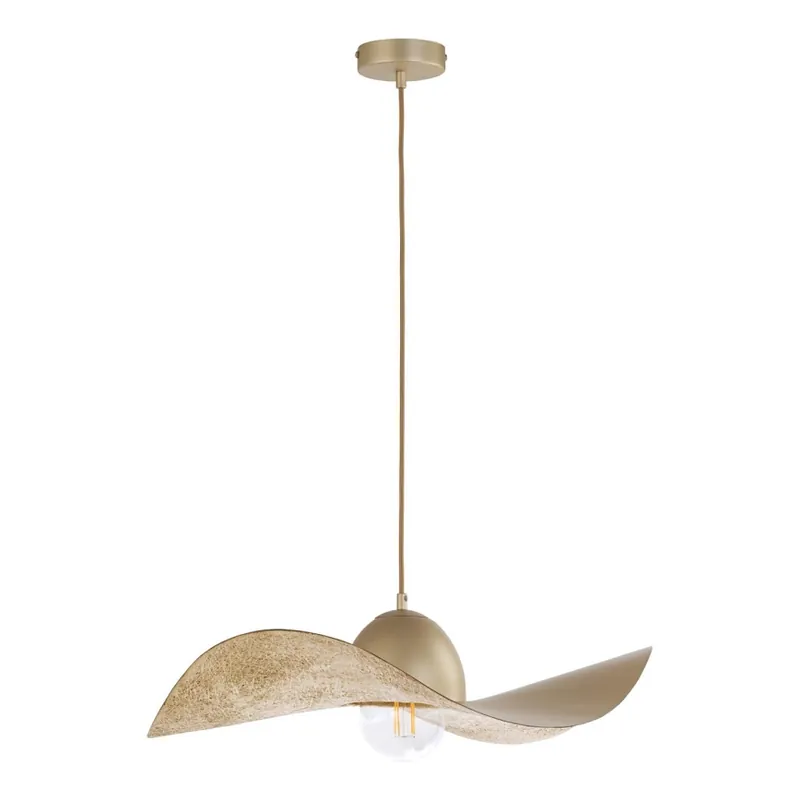 Expresní Doručení Lustr na lanku KAPELLO 1xE27/60W/230V pr. 55 cm zlatá