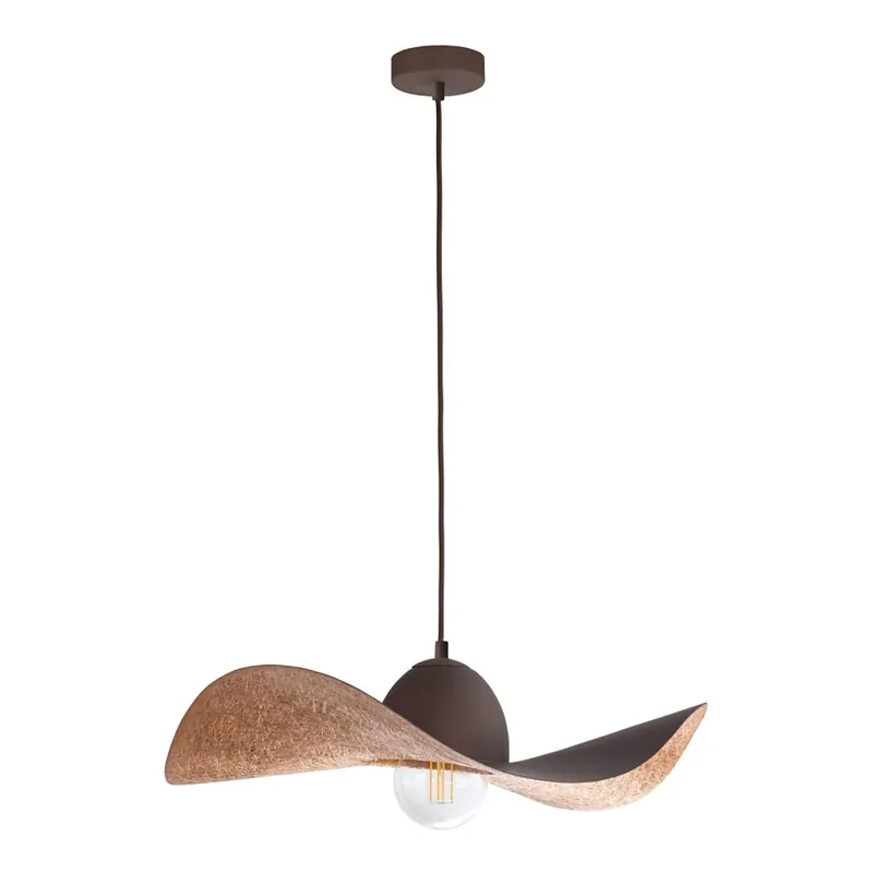 Speciální Cena Lustr na lanku KAPELLO 1xE27/60W/230V pr. 55 cm hnědá/měděná