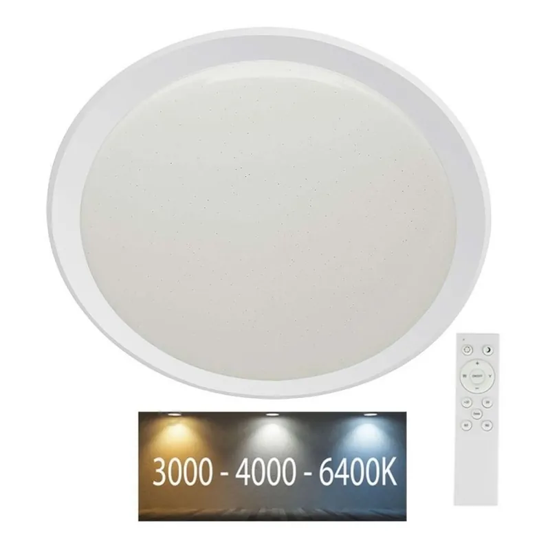 Aktuální LED Stmívatelné stropní svítidlo LED/40W/230V 3000K/4000K/6500K pr. 56,5 cm + dálkové ovládání
