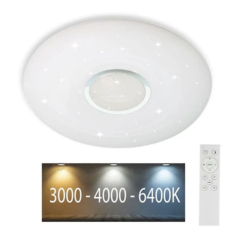 LED Stmívatelné stropní svítidlo LED/40W/230V 3000K/4000K/6500K pr. 49 cm + dálkové ovládání Akční Nabídka