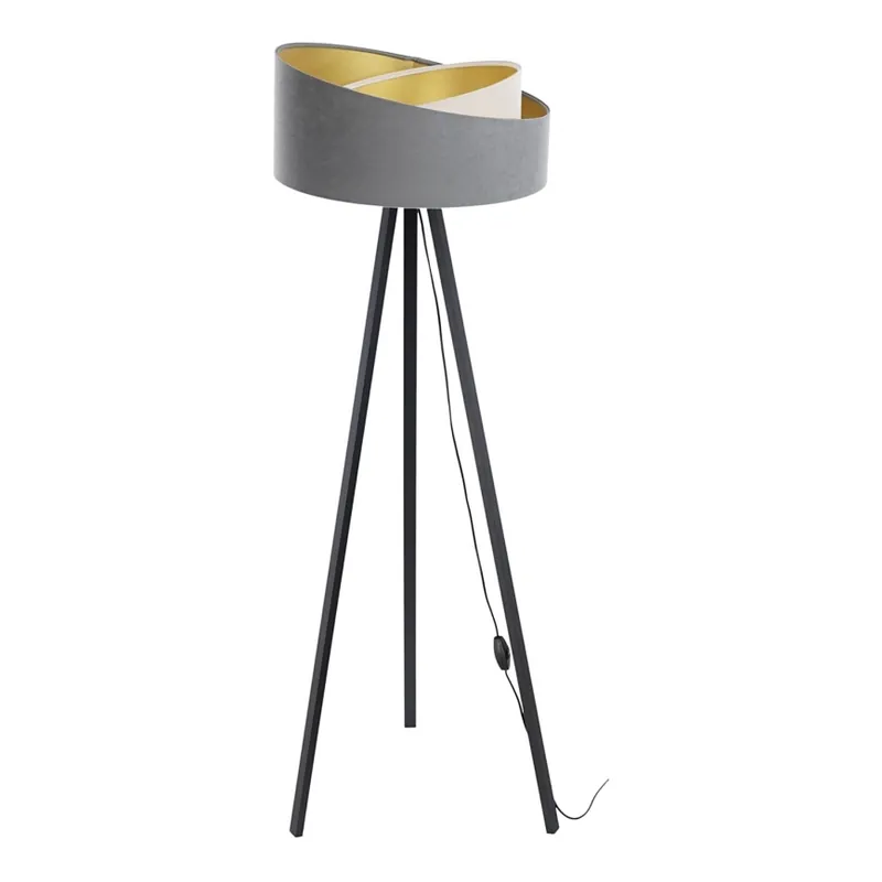 Stojací lampa GALAXY 1xE27/60W/230V šedá/krémová/wenge Bezpečná Platba