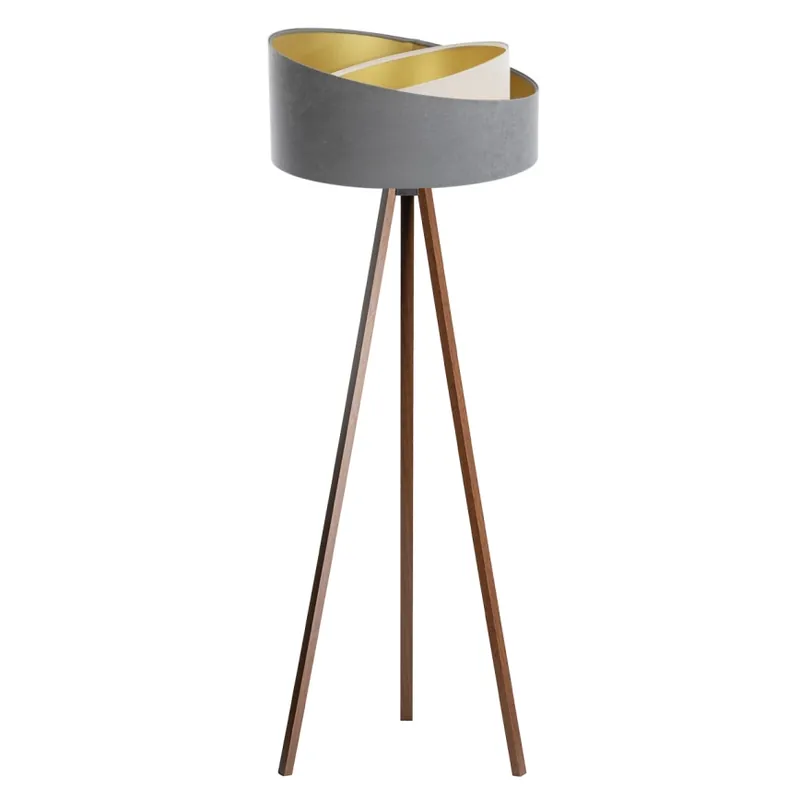 Stojací lampa GALAXY 1xE27/60W/230V šedá/wenge Super Cena