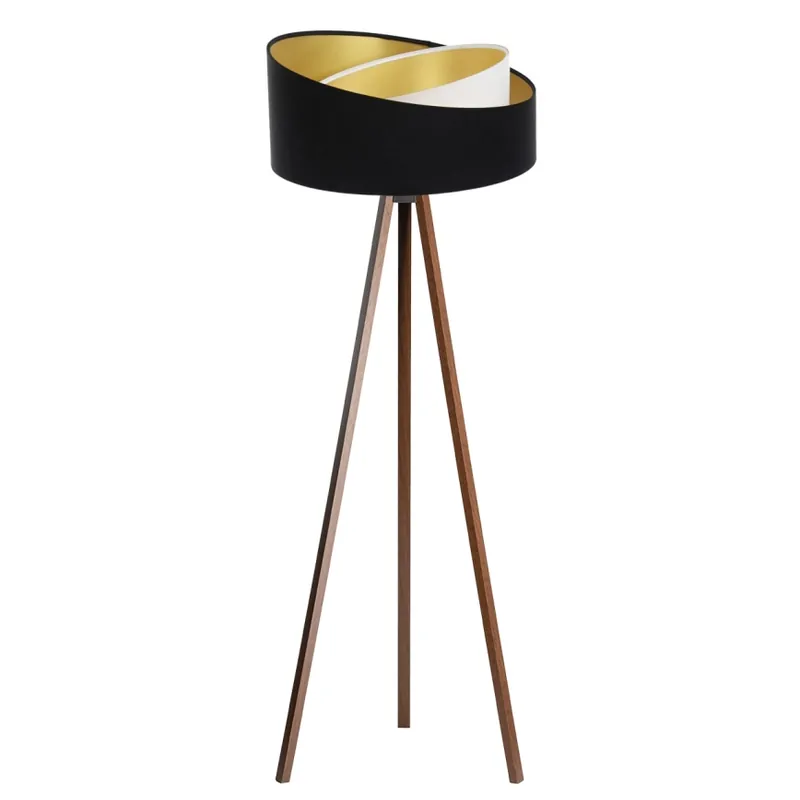 Nízká Cena Stojací lampa GALAXY 1xE27/60W/230V černá/wenge
