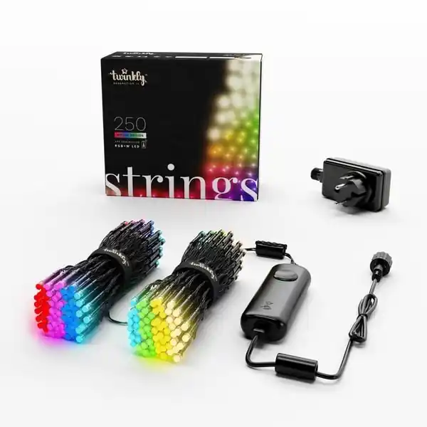 Cenově Výhodný Twinkly - LED RGBW Stmívatelný venkovní řetěz STRINGS 250xLED 23,5m IP44 Wi-Fi