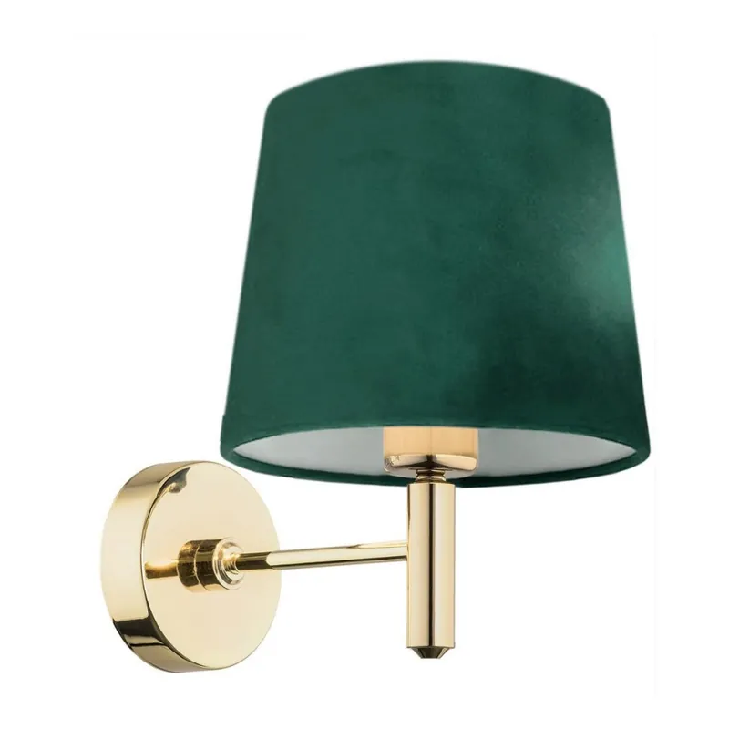 Argon 8105 - Nástěnná lampa PONTE 1xE27/15W/230V zelená/mosaz Pouze Dnes