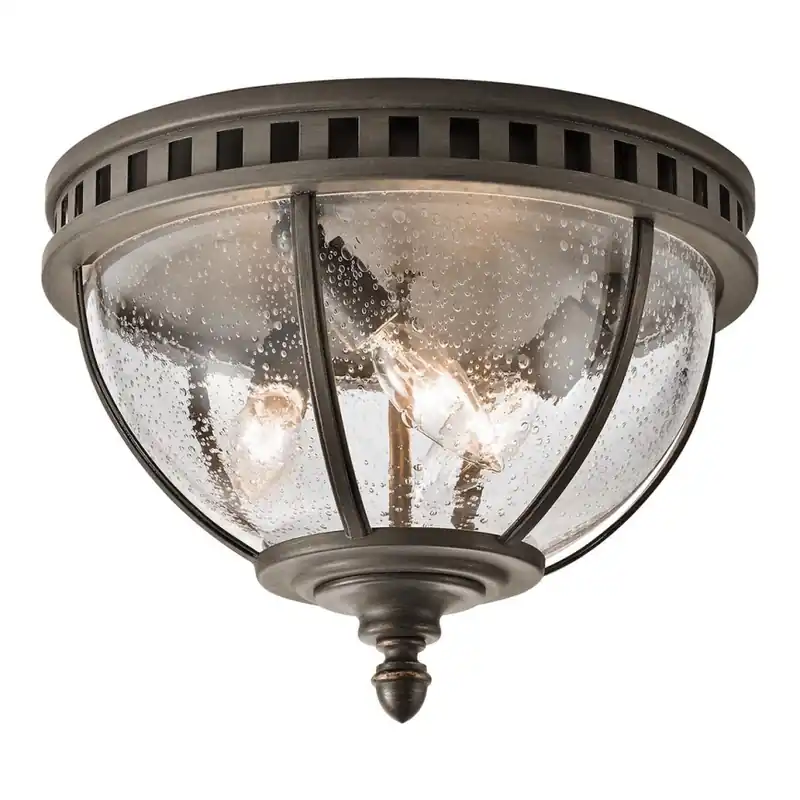 Originální Kichler - Venkovní stropní svítidlo HALLERON 3xE14/40W/230V IP44 antracit