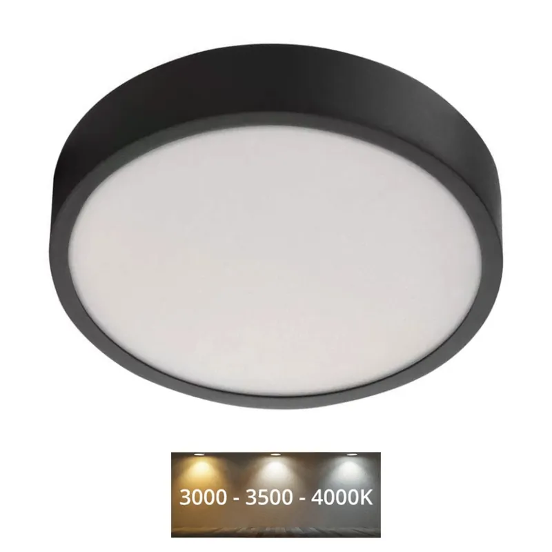Cenově Výhodný LED Stropní svítidlo NEXXO LED/21W/230V 3000/3500/4000K pr. 22,5 cm černá