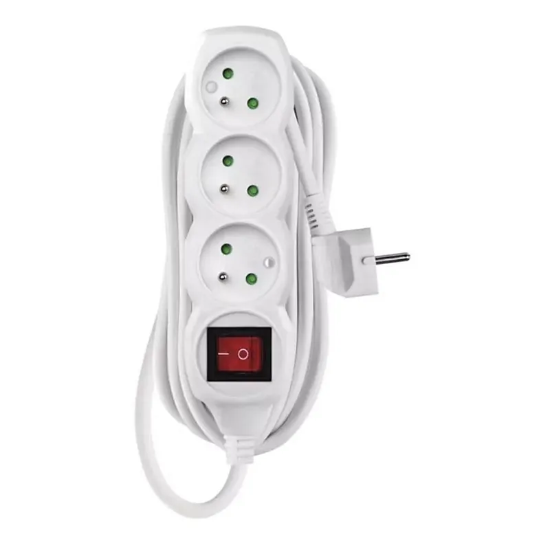 Oblíbený Prodlužovací kabel s vypínačem 3Z 5m bílá
