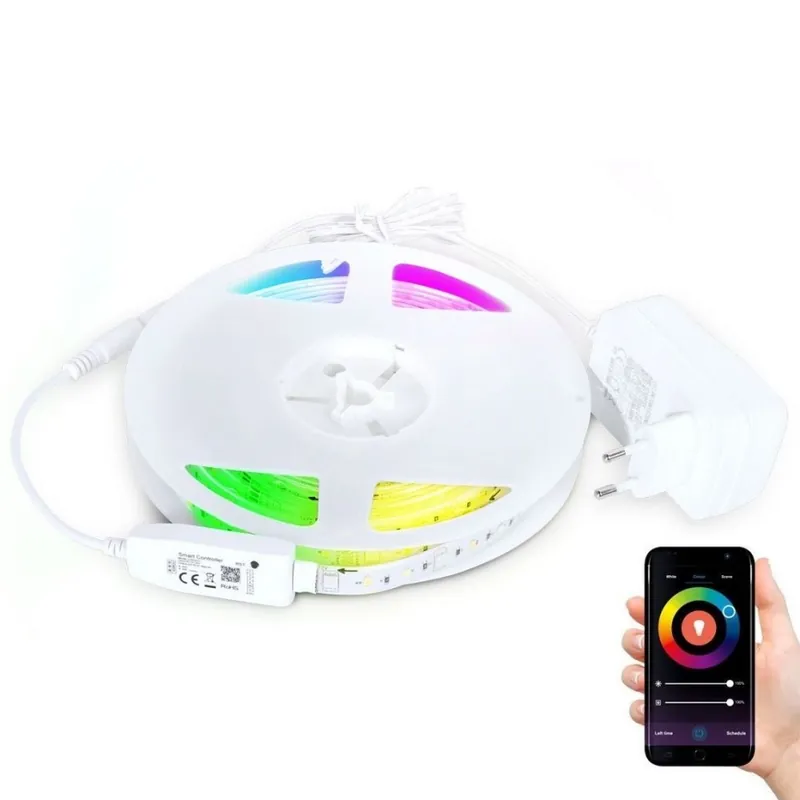 LED RGB Stmívatelný pásek LED/24W/230V 5m 3000-6000K Wi-Fi Tuya Cenově Výhodný