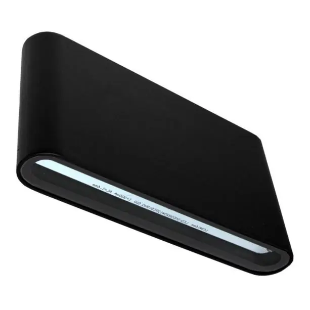 LED Venkovní nástěnné svítidlo FLOW 2xLED/6W/230V IP54 3000K černá Výhodná Nabídka
