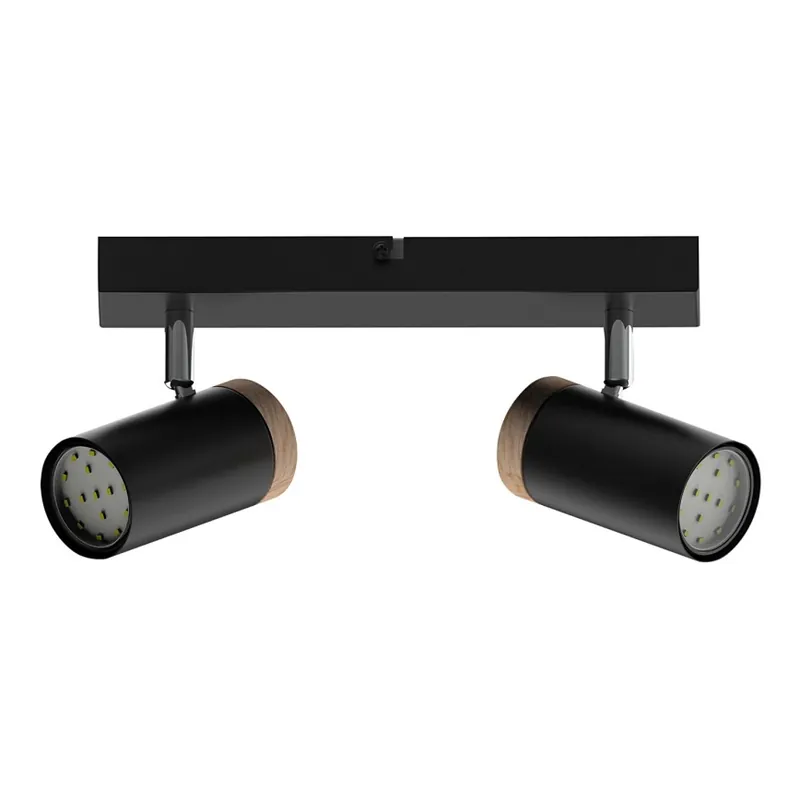 Objednat Nyní Bodové svítidlo LAGOS 2xGU10/15W/230V černá/hnědá