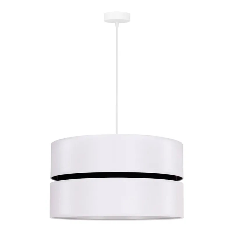 Duolla - Lustr na lanku DUO 1xE27/15W/230V pr. 40 cm bílá/černá Tovární Cena