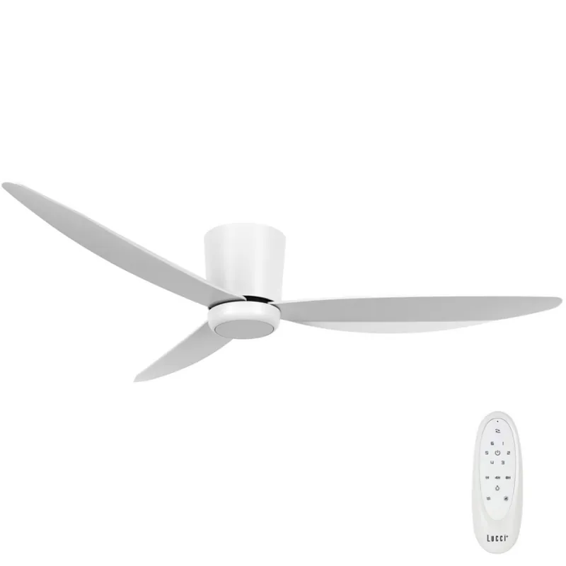 Lucci air 21610649 - LED Stmívatelný stropní ventilátor ARRAY 1xGX53/12W/230V bílá pr. 137 cm + dálkové ovládání Omezená Nabídka