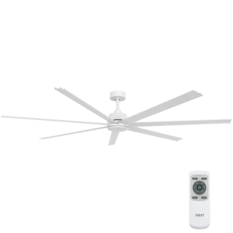 Zlevněný Lucci air 21610849 - Stropní ventilátor ATLANTA 1xGX53/12W/230V bílá pr. 183 cm + dálkové ovládání