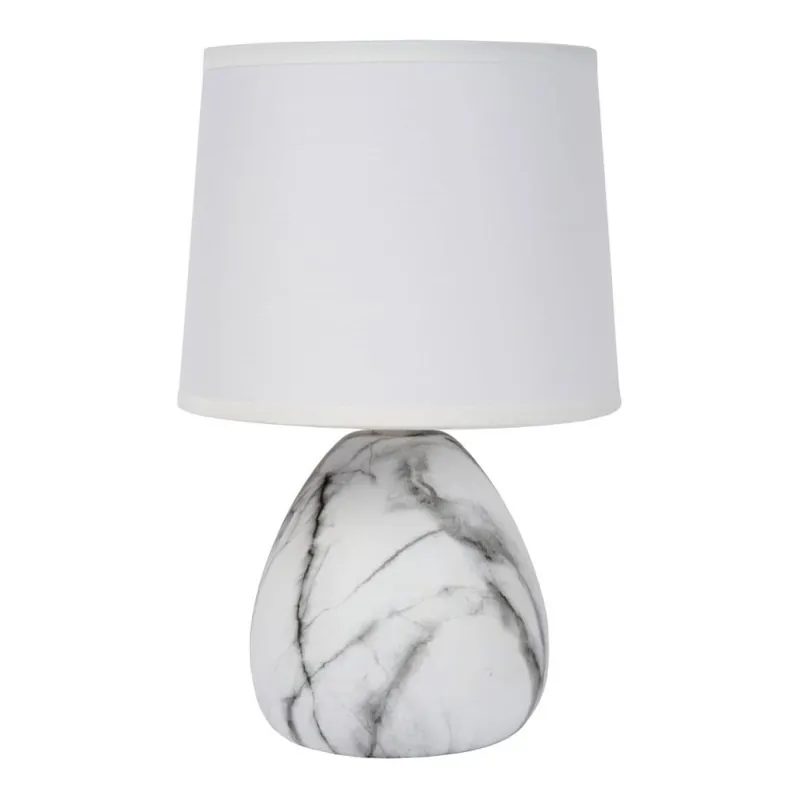 Lucide 47508/81/31 - Stolní lampa MARMO 1xE14/40W/230V bílá Akční Nabídka