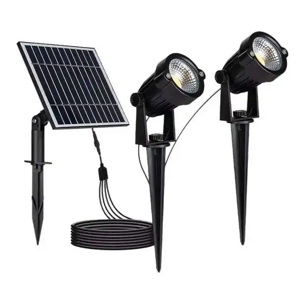 Akční Cena SADA 2x LED Venkovní solární lampa 2xLED/1,2W/3,7V IP65 3000K 4000 mAh