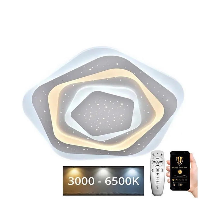 LED Stmívatelné stropní svítidlo LED/105W/230V 3000-6500K + dálkové ovládání Víkendová Akce