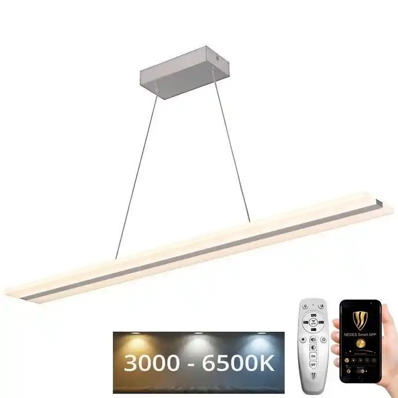 LED Stmívatelný lustr na lanku LED/40W/230V 3000-6500K bílá + dálkové ovládání Nejlepší Cena