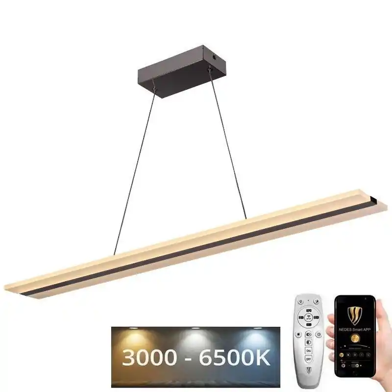 LED Stmívatelný lustr na lanku LED/40W/230V 3000-6500K chrom + dálkové ovládání Kup Teď