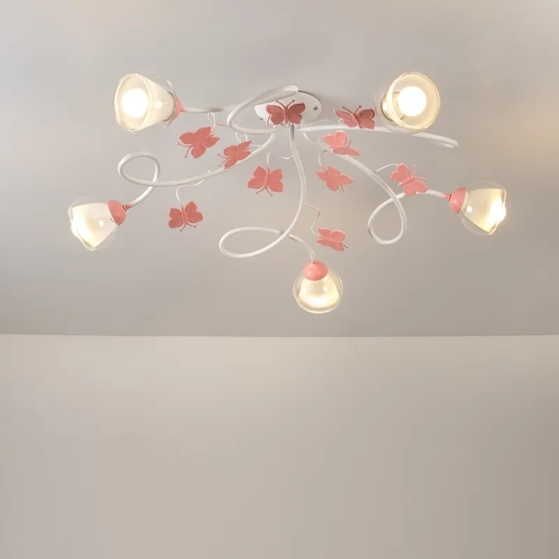 ONLI - Dětský přisazený lustr BUTTERFLY 5xE14/6W/230V Odeslání Ihned