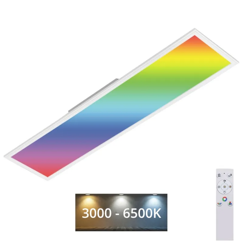 Brilo - LED RGBW Stmívatelné stropní svítidlo SLIM LED/40W/230V 3000-6500K + dálkové ovládání Sleva