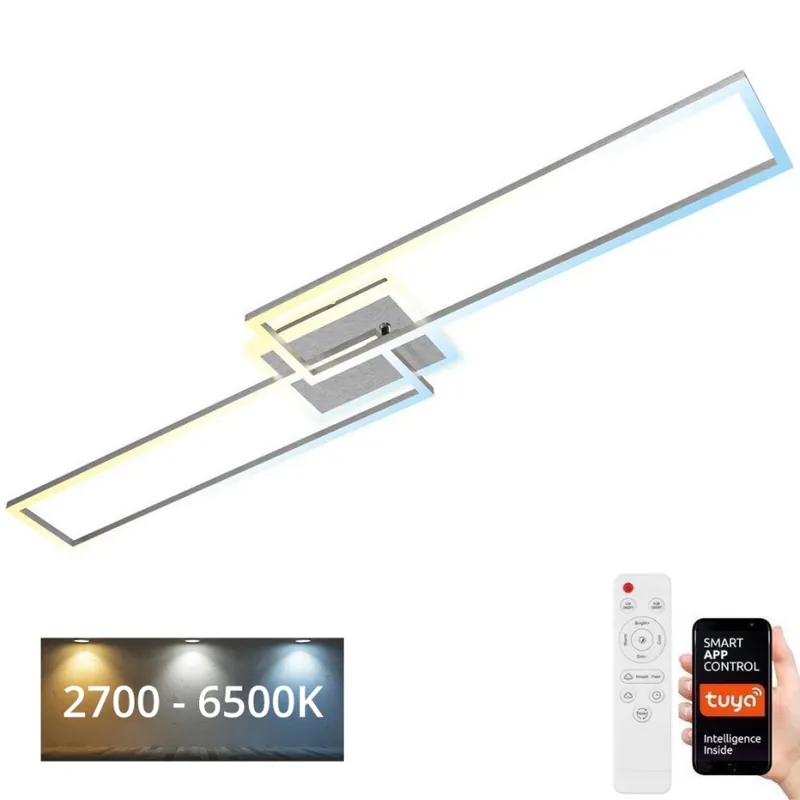Brilo - LED Stmívatelný přisazený lustr FRAME 2xLED/20W/230V 2700-6500K Wi-Fi Tuya + dálkové ovládání Levný