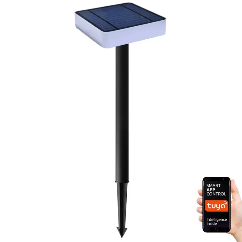 Expresní Doručení Immax NEO 07911L - LED RGB Stmívatelné solární svítidlo se senzorem NEO LITE LED/1W/5V hranatý IP54 Tuya 1300 mAh